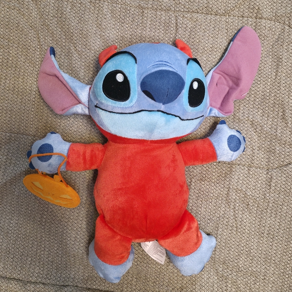 Stitch Halloween Plush Toy - Red and Blue. NWOT.
